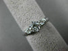 ESTATE .84CT DIAMOND 14KT WHITE GOLD PAST PRESENT FUTURE ENGAGEMENT RING #20723