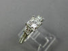 ESTATE GIA .70CT ROUND PRINCESS DIAMOND 14K WHITE GOLD 3 STONE LUCIDA RING 25519
