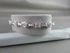 ANTIQUE 14KT WIDE 1.04CTW DIAMOND FILIGREE SQUARE & ROUND BRACELET