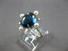 4.83CT DIAMOND & AAA BLUE TOPAZ & SOUTH SEA PEARL 18K WHITE GOLD FLOWER FUN RING