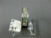 ESTATE .87CT PRINCESS DIAMOND 14K WHITE GOLD 3D CHANNEL ANNIVERSARY RING #3765