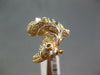 LARGE .89CT DIAMOND & AAA RUBY 18KT WHITE & ROSE GOLD HANDCRAFTED HORSE FUN RING