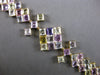 EXTRA LARGE 49.01CT AAA MULTI GEM 18KT YELLOW GOLD PRINCESS GEOMETRICAL BRACELET