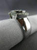 ESTATE WIDE .70CT DIAMOND 18K WHITE GOLD 3D OVAL CLUSTER COCKTAIL RING #17667