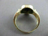 ESTATE AAA BLACK ONYX 14KT YELLOW GOLD 3D CARVED ROMAN SOLDIER MEN'S RING #20078