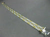 ESTATE WIDE 14K 2 TONE GOLD SOLID DIAMOND CUT HANDCRAFTED ITALIAN BRACELET 22787