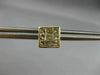 ESTATE 1.75CT DIAMOND 14K YELLOW GOLD 9 STONE CLASSIC SQUARE STUD EARRINGS 7.5mm