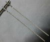ESTATE LONG .45CT DIAMOND 18KT WHITE GOLD 3D CLASSIC BAR HANGING EARRINGS