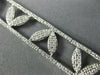 ESTATE WIDE 1.60CT ROUND DIAMOND 14KT WHITE GOLD 3D MULTI LEAF TENNIS BRACELET