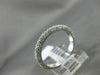 ESTATE .91CT DIAMOND 18K WHITE GOLD 3D CLASSIC ETERNITY WEDDING ANNIVERSARY RING