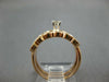 ESTATE WIDE 1CT DIAMOND 14KT ROSE GOLD ROUND MARQUISE SHAPE ANNIVERSARY RING SET