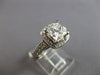 LARGE EGL CERTIFIED 1.5CT DIAMOND 14KT WHITE GOLD PRINCESS ENGAGEMENT RING 28085