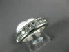 ESTATE .85CT DIAMOND 18KT WHITE GOLD 3D SEMI ETERNITY CHANNEL ANNIVERSARY RING