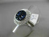 ESTATE LARGE 2.29CT DIAMOND & SAPPHIRE 18KT WHITE GOLD 3D FILIGREE CIRCULAR RING