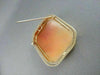 ANTIQUE 14KT YELLOW GOLD HAND CARVED LADY SHELL CAMEO PENDANT PIN & BROOCH #1328