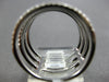 ESTATE LARGE .53CT DIAMOND 18KT WHITE GOLD 3D 4 ROW SEMI ETERNITY FUN RING