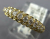 ESTATE .52CT DIAMOND 18KT YELLOW GOLD 3D ROUND 3 ROW WEDDING ANNIVERSARY RING