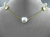 ESTATE LARGE & LONG 14KT YELLOW GOLD SOUTH SEA PEARL BY THE YARD CIRCLE NECKLACE