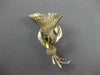 ANTIQUE LARGE 14KT YELLOW GOLD EXOTIC FLOWER BROOCH PIN SIMPLY AMAZING! #19766
