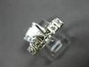 ESTATE .35CT DIAMOND 14K WHITE GOLD 3D FLOWER SEMI MOUNT ENGAGEMENT RING #14193