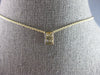 .23CT DIAMOND 14KT YELLOW GOLD 3D BAGUETTE CLUSTER RECTANGULAR FLOATING PENDANT