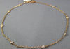 ESTATE LONG .21CT ROUND DIAMOND 14KT ROSE GOLD 3D CLASSIC BY THE YARD BRACELET