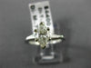 ESTATE .91CT MARQUISE & BAGUETTE DIAMOND 14KT WHITE GOLD ENGAGEMENT RING #22153