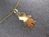 ESTATE 14KT YELLOW GOLD 3D ENGRAVABLE BABY BOY CHARM FLOATING PENDANT #27415