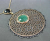 ESTATE LARGE 1.02CT DIAMOND & MULTI GEM 14KT TWO TONE GOLD BY THE YARD PENDANT