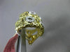 ESTATE .15CT DIAMOND 14KT TWO TONE GOLD CIRCLE OF LIFE FILIGREE CLIP ON EARRINGS