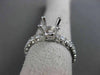 ESTATE 1.30CT DIAMOND 18KT WHITE GOLD ETERNITY SEMI MOUNT ENGAGEMENT RING #21352