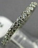 ESTATE 1.01CT DIAMOND 14KT WHITE GOLD SHARED PRONG ETERNITY WEDDING RING #25531