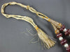 EXTRA LARGE & LONG 1223CT PINKISH BROWN SAPPHIRE & AAA PEARL BEADED FUN NECKLACE
