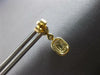 ESTATE .29CT DIAMOND 14KT YELLOW GOLD 3D ROUND & BAGUETTE HANGING EARRINGS