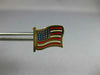 ESTATE 14KT YELLOW GOLD 3D CLASSIC HANDCRAFTED AMERICAN FLAG PIN