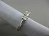 ESTATE 1.02CT DIAMOND 14K WHITE GOLD 3 STONE PAST PRESENT FUTURE ENGAGEMENT RING