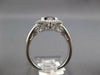 LARGE 1.58CT DIAMOND & AAA AMETHYST 14KT WHITE GOLD 3D EMERALD CUT FILIGREE RING