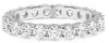 ESTATE 2.06CT DIAMOND 14KT WHITE GOLD 3D CLASSIC ROUND ETERNITY ANNIVERSARY RING