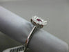 ESTATE LARGE 1.0CT DIAMOND & AAA RUBY 14K WHITE GOLD 3D FILIGREE ENGAGEMENT RING