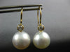 .2CT DIAMOND & SOUTH SEA PEARL 18K YELLOW GOLD LEVERBACK ETOILE HANGING EARRINGS