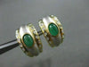 ESTATE .80CT DIAMOND & EMERALD 14KT YELLOW & WHITE GOLD CLIP ON EARRINGS #21748