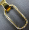 ESTATE LARGE .29CT DIAMOND 18KT YELLOW GOLD CLASSIC OPEN OVAL FUN PENDANT