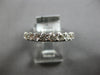 LARGE 1.38CT DIAMOND 18KT WHITE GOLD 3D 3/4TH ETERNITY WEDDING ANNIVERSARY RING