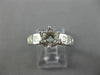 ESTATE .94CT DIAMOND 14KT WHITE GOLD 3D CROWN SEMI MOUNT ENGAGEMENT RING #2078