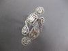 EXTRA LARGE 3.50CT DIAMOND 18KT WHITE GOLD ROUND PRINCESS INVISIBLE RING #27220