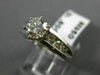 ESTATE 1.26CT ROUND DIAMOND 14KT WHITE GOLD 3D CHANNEL ENGAGEMENT RING #20722