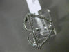 ESTATE EXTRA LARGE .43CT DIAMOND 18KT WHITE GOLD HANDCRAFTED INFINITY LOVE RING