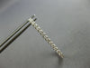 ESTATE LARGE 1.52CT DIAMOND 14K WHITE GOLD INSIDE OUT RECTANGULAR HOOP HANGING EARRINGS