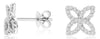 .35CT DIAMOND 14KT WHITE GOLD 3D ROUND DOUBLE INFINITY CRISS CROSS LOVE EARRINGS