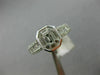 ESTATE 1.33CT DIAMOND 18KT WHITE GOLD 3D CLUSTER OCTAGON FRIENDSHIP PROMISE RING